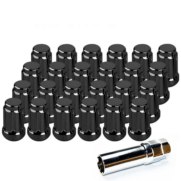12x1.25 BULGE ACORN STAINLESS STEEL CAPPED LUG NUTS 1.43" TALL 3/4 HEX 19MM 16